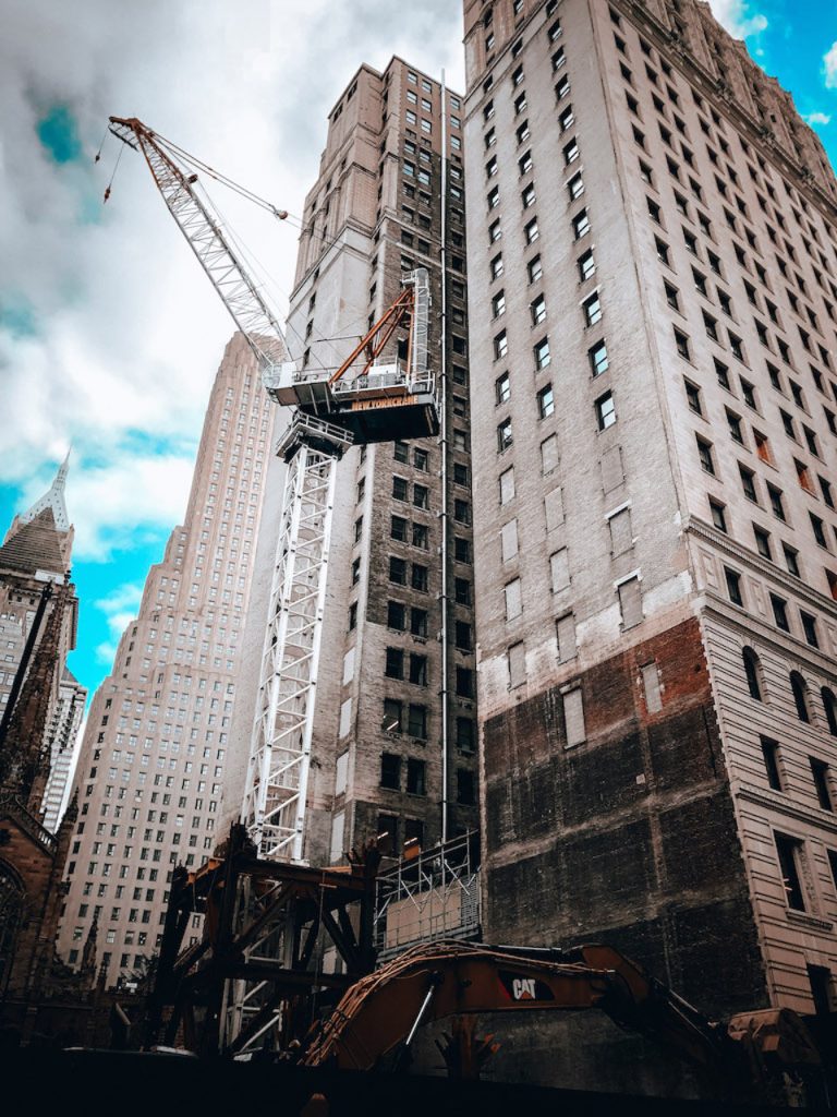 Construction site u Financial Districtu